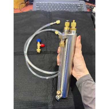 Bình chiết gas inox chuyên dụng nạp gas tủ lạnh với 3 loại gas thông dụng r600a-r134a-r290
