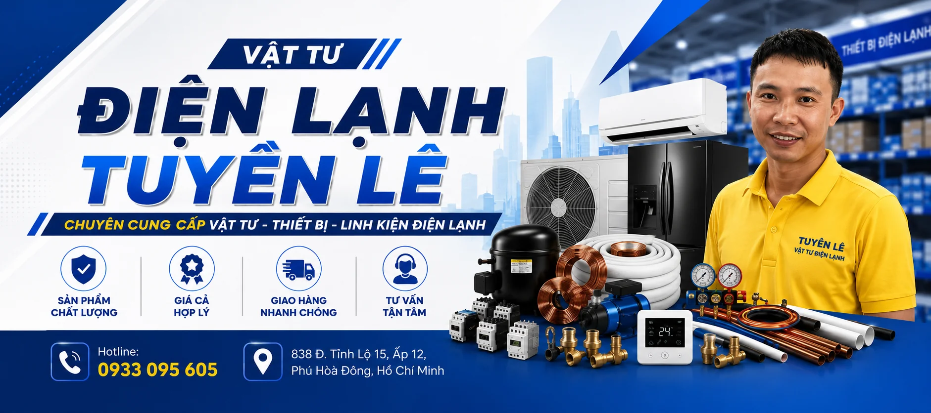 CÔNG TY TNHH VẬT TƯ ĐIỆN LẠNH TÂN HOÀI NAM